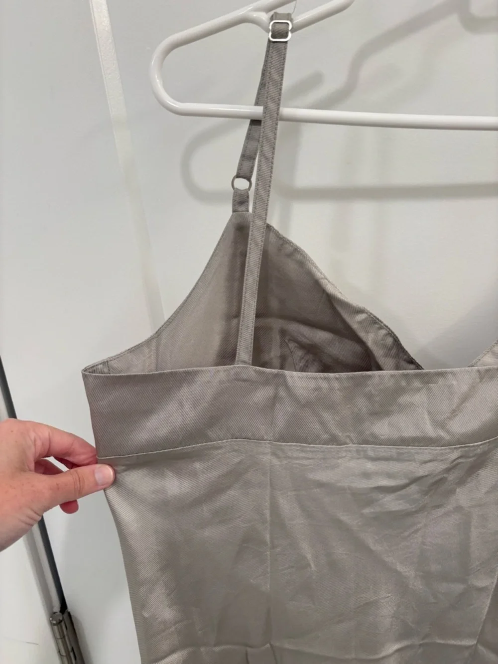 Vintage Y2K BCBG Max Azria Grey Gunmetal Acetate Slip Dress Size Large - Picture 11 of 16